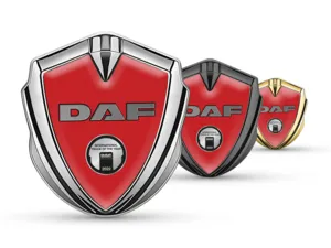 Daf Emblema Metallico Badge Look Tuning Dettaglio Lucido